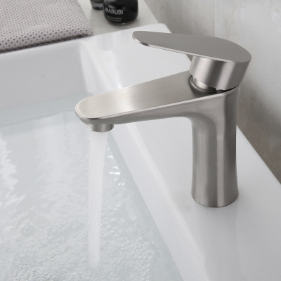 Bathroom sink under faucet basin