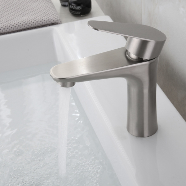 Bathroom sink under faucet basin