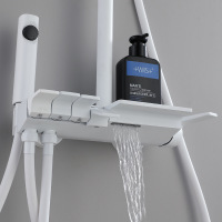 Bathroom white piano keys fourth gear