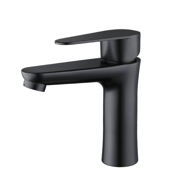 Black basin faucet hot and cold