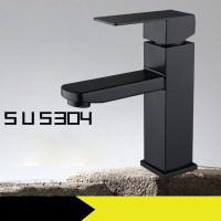 Black wash basin faucet