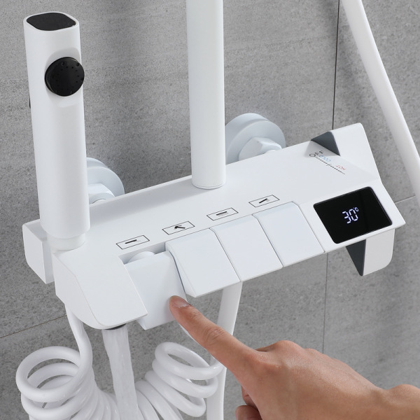 Constant temperature shower Snow White piano keys