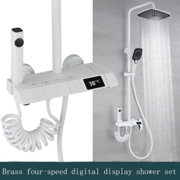Constant temperature shower Snow White piano keys
