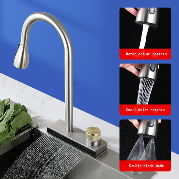 copy of copy of Pull type rain waterfall single hole faucet