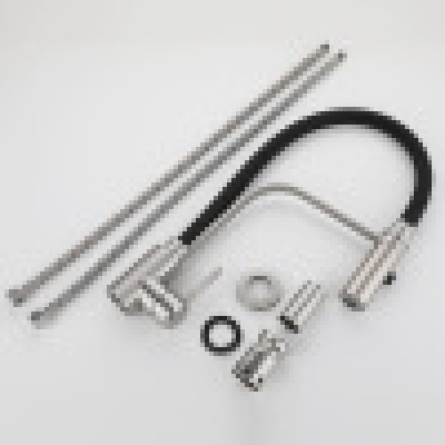 Telescopic silica gel universal sink faucet