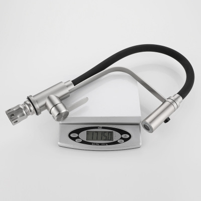 Telescopic silica gel universal sink faucet