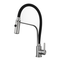 Telescopic silica gel universal sink faucet