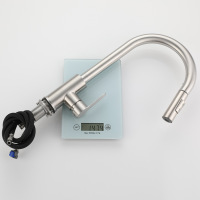 Pull kitchen faucet hot and cold