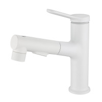 Pull type basin faucet household