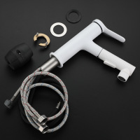 Pull type basin faucet household