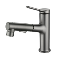 Pull type basin faucet household