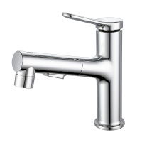 Pull type basin faucet household