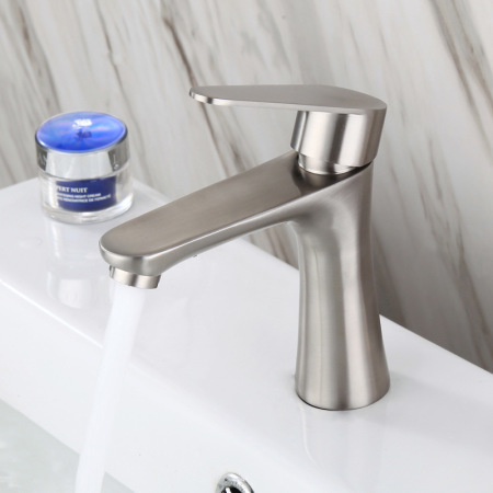 Single cold basin faucet