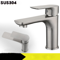 Single hole basin faucet hot and cold