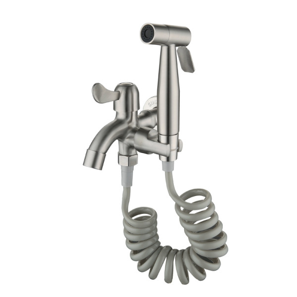 Spray gun set one in two out of the bathroom balcony