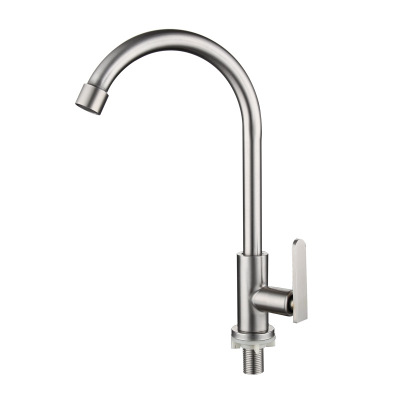 Stainless steel high quality kitchen single faucet