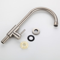 Stainless steel kitchen single cold faucet