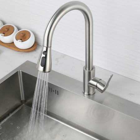 The kitchen sink retractable and swivel