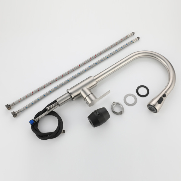 The kitchen sink retractable and swivel