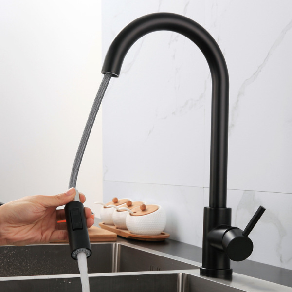 The kitchen taps are drawn to feel hot and cold