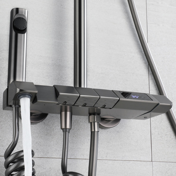 Thermostat shower gun grey piano keys