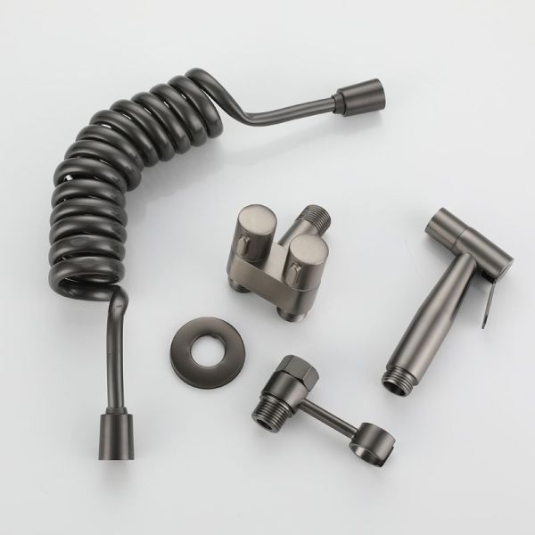 Toilet companion airbrush flusher has many functions