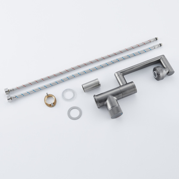 Under the basin mechanical arm universal faucet