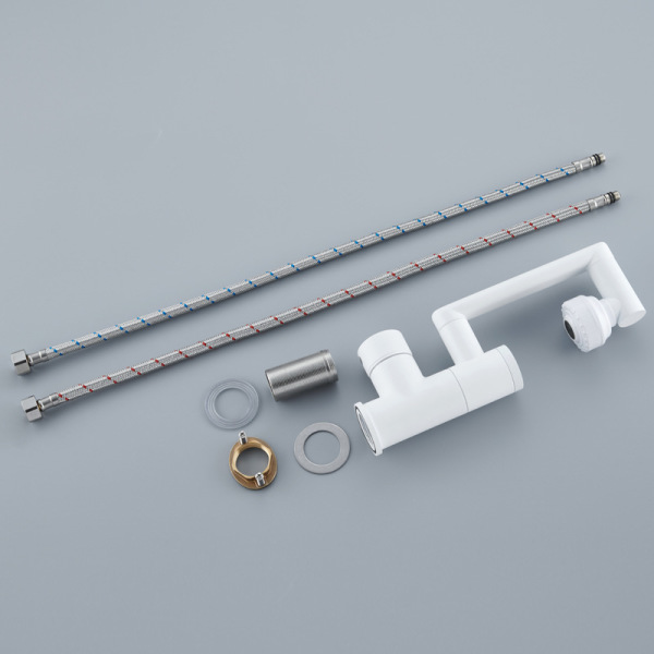 Universal faucet under basin mechanical arm